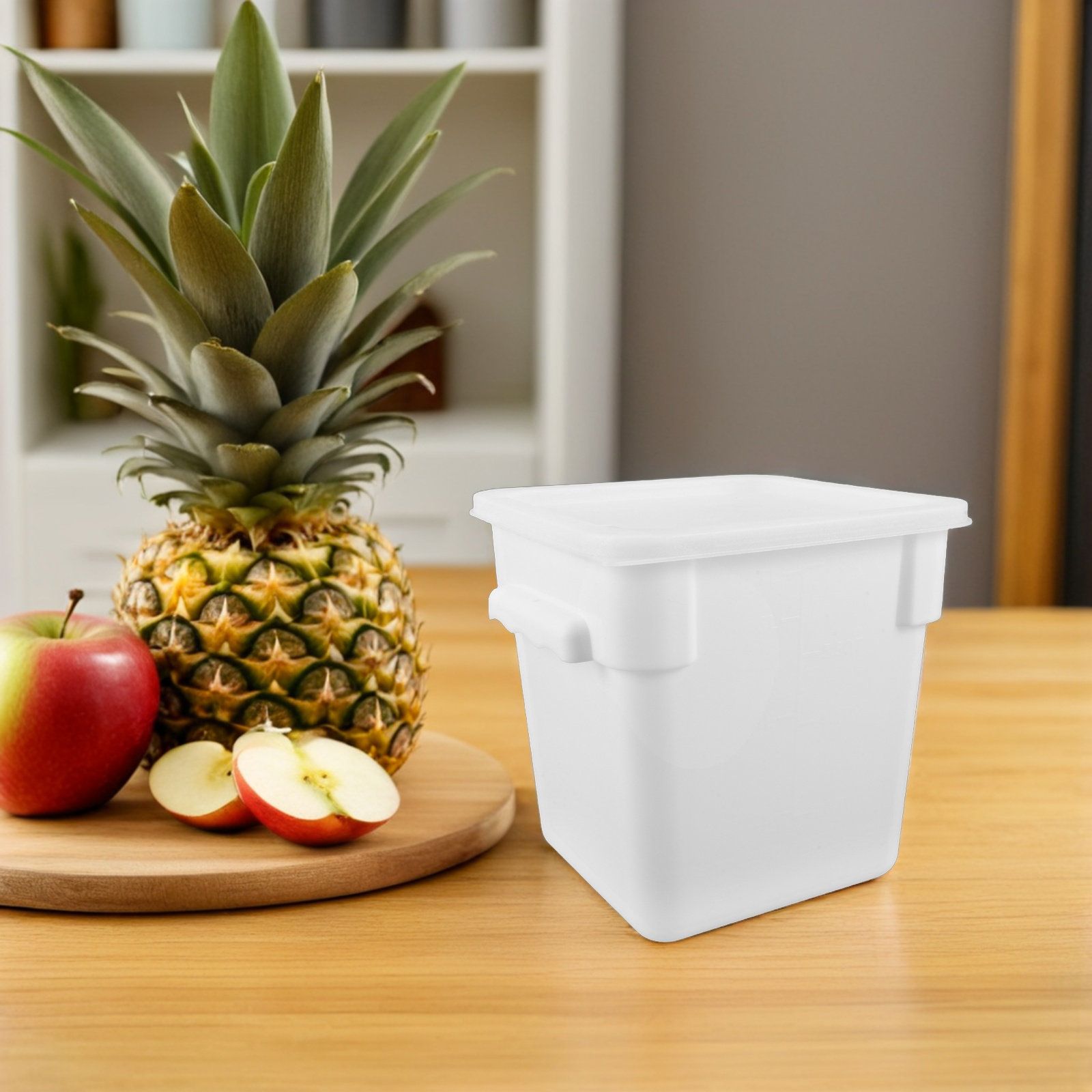 Commercial Kitchen Bin - Plastic vierkante opbergcontainer voor commercieel gebruik,