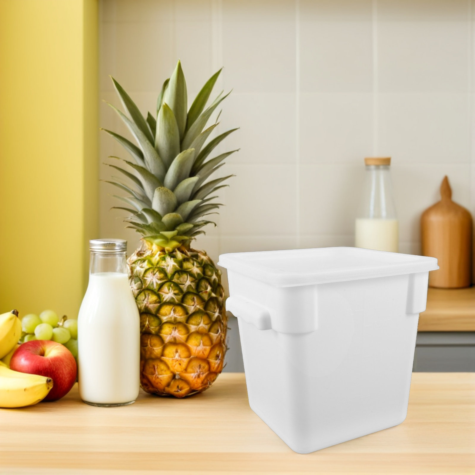 Plastic vierkante opbergcontai - Commercial Kitchen Bin recensie en prijs